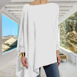 T-shirt à Manches Longues de Couleur Unie pour Femmes