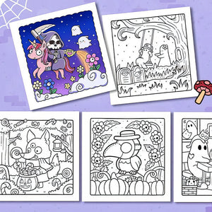 Spooky Cutie : Livre de coloriage pour adultes et adolescents