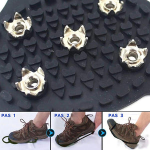 Couvre-chaussures antidérapant universel pour crampons de raquettes à neige pour l'hiver