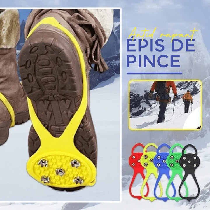 Couvre-chaussures antidérapant universel pour crampons de raquettes à neige pour l'hiver