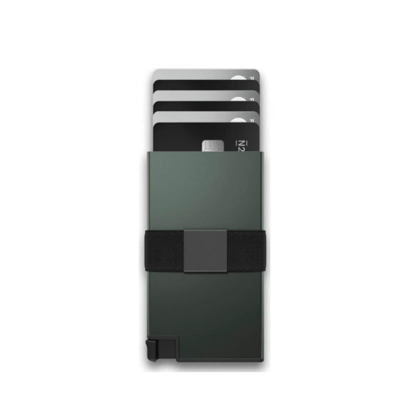 Porte-cartes en aluminium pour homme