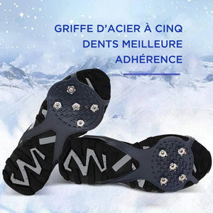 Couvre-chaussures antidérapant universel pour crampons de raquettes à neige pour l'hiver