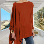 T-shirt à Manches Longues de Couleur Unie pour Femmes