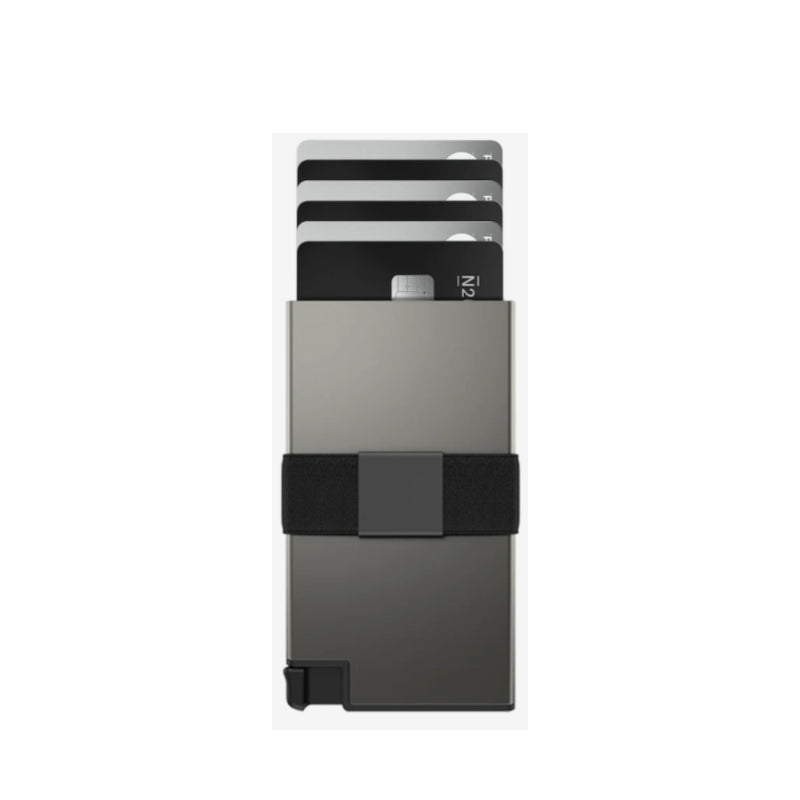Porte-cartes en aluminium pour homme