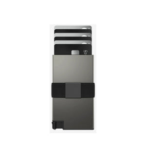 Porte-cartes en aluminium pour homme