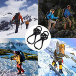 Couvre-chaussures antidérapant universel pour crampons de raquettes à neige pour l'hiver