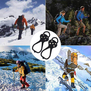 Couvre-chaussures antidérapant universel pour crampons de raquettes à neige pour l'hiver