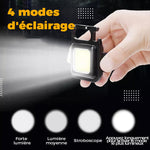Lampe d'urgence porte-clés multifonctionnelle