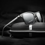 Lunettes de soleil polarisées à monture en aluminium et magnésium pour hommes