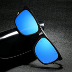 Lunettes de soleil polarisées à monture en aluminium et magnésium pour hommes
