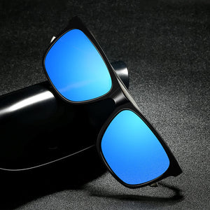 Lunettes de soleil polarisées à monture en aluminium et magnésium pour hommes