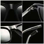 Lunettes de soleil polarisées à monture en aluminium et magnésium pour hommes