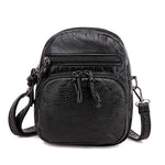 Sac messager à bandoulière en cuir souple