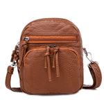Sac messager à bandoulière en cuir souple