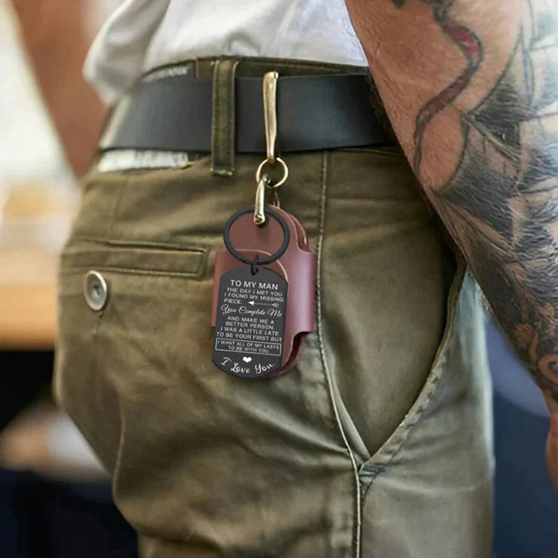 Porte-clés Je veux que tous mes derniers soient avec toi