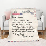 Couverture de lettre personnalisée maman/papa