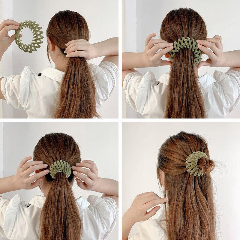 Épingle à cheveux en forme de nid d'oiseau pour coiffure simple