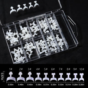 Kit d’Ongles de Manucure Glue-On Français (100 pcs)
