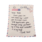Couverture de lettre personnalisée maman/papa