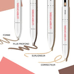 Stylo 4-en-1 pour le contour et l'illumination des sourcils