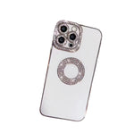 Étui de téléphone transparent de protection de mode de luxe en silicone souple strass