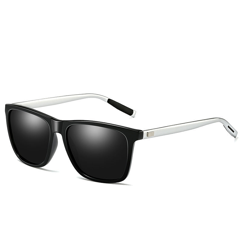 Lunettes de soleil polarisées à monture en aluminium et magnésium pour hommes