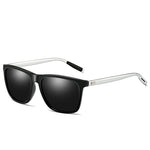 Lunettes de soleil polarisées à monture en aluminium et magnésium pour hommes