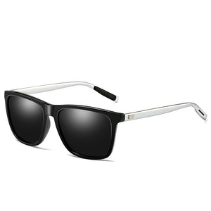 Lunettes de soleil polarisées à monture en aluminium et magnésium pour hommes