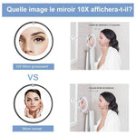 LED Miroir de Maquillage Grossissant