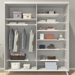 Étagère de rangement extensible pour étagère de tension de placard