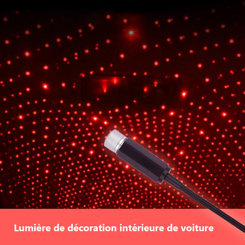 Lumière de Projection Romantique USB au Plafond pour Voiture et Maison
