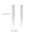 Clips d'Oreille avec Étoiles en Zircon