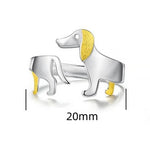 Anneau de chien de saucisse d'amour inconditionnel pur