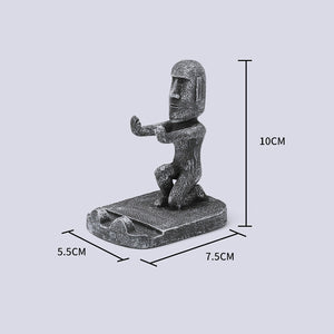 Porte-téléphone statue en pierre