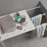 Étagère de rangement extensible pour étagère de tension de placard