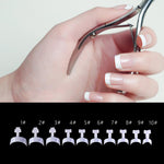 Kit d’Ongles de Manucure Glue-On Français (100 pcs)