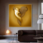 Peinture Murale d'Art De Coeur D'amour