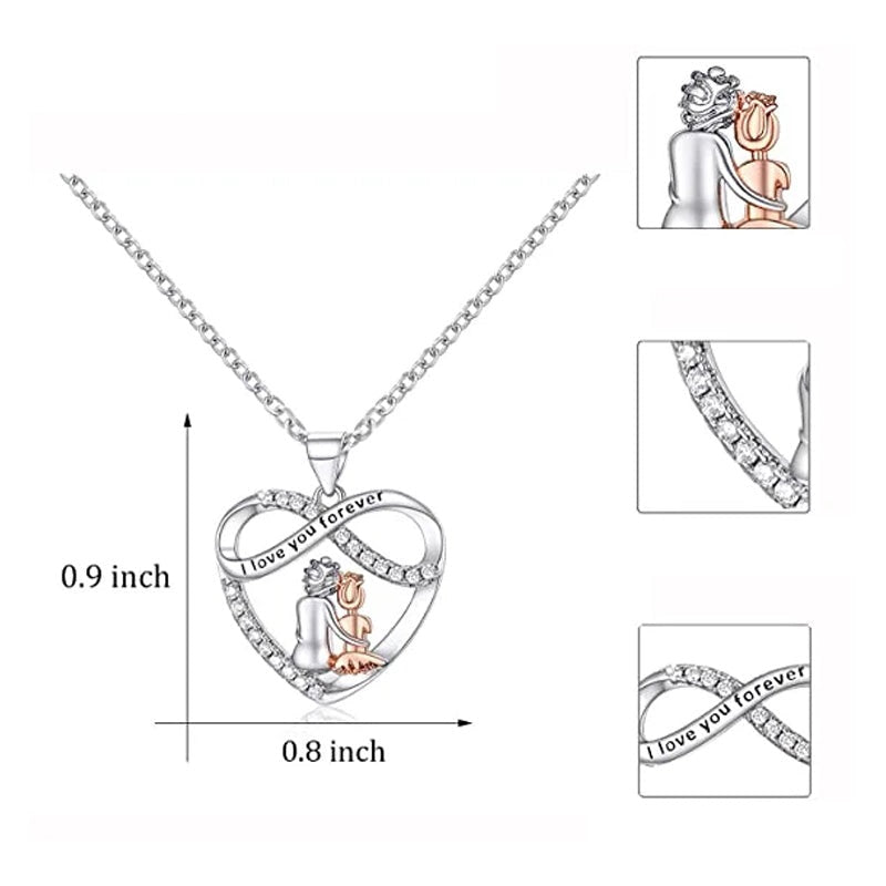 Collier coeur Love You Forever