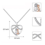Collier coeur Love You Forever