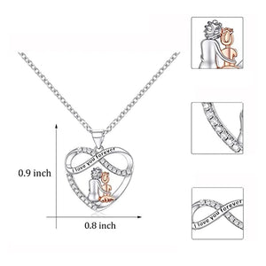 Collier coeur Love You Forever