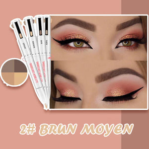 Stylo 4-en-1 pour le contour et l'illumination des sourcils