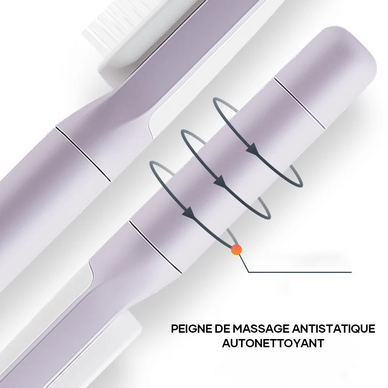 Peigne de massage auto-nettoyant anti-statique