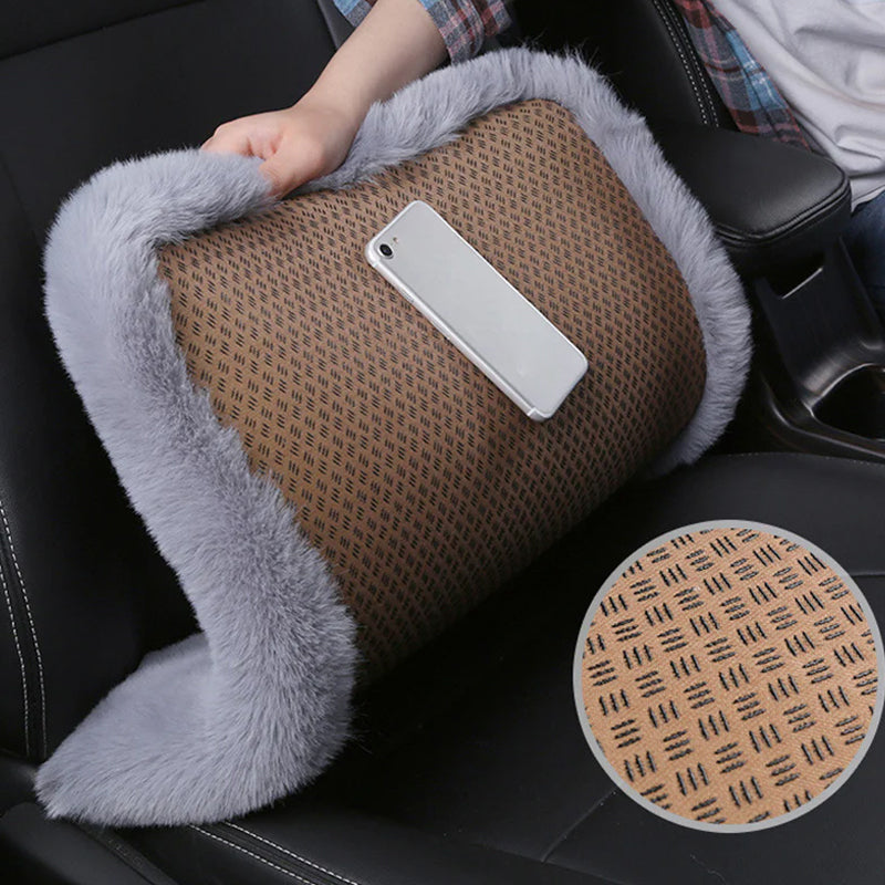 Coussin de siège de voiture en peluche
