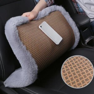 Coussin de siège de voiture en peluche