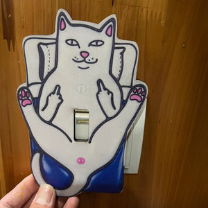 Couverture drôle d'interrupteur de lumière