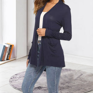 Cardigan d'été léger et décontracté à manches longues pour femmes