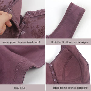Soutien-gorge en Coton avec Fermeture Frontale