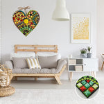 Grande décoration de coeur de mosaïque de jardin