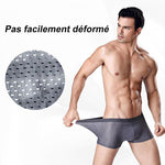 Hommes Sous-Vêtement en Soie Glacée Respirante pour un Eté Frais