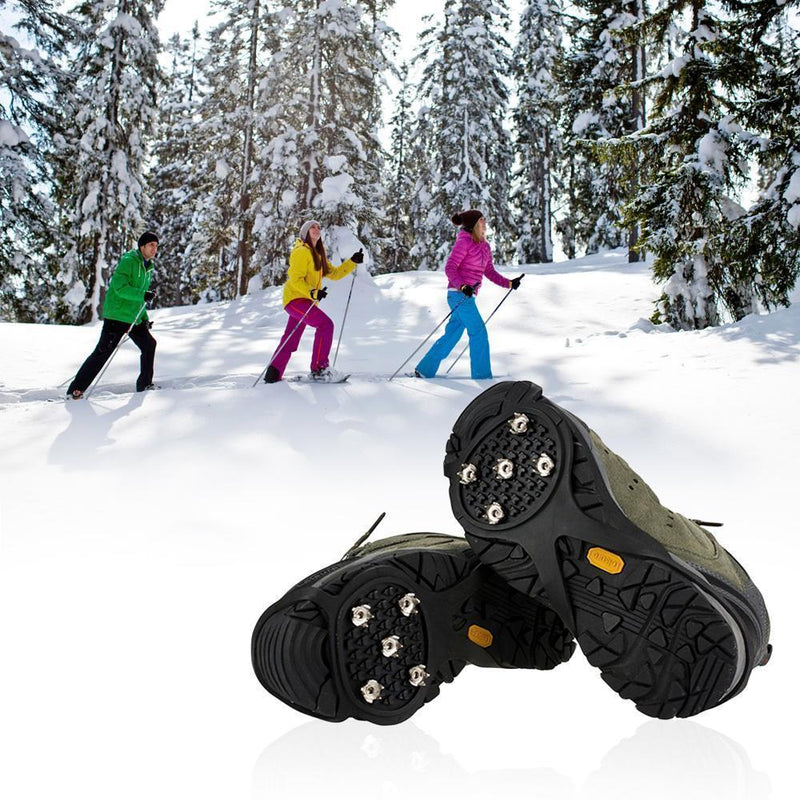 Couvre-chaussures antidérapant universel pour crampons de raquettes à neige pour l'hiver